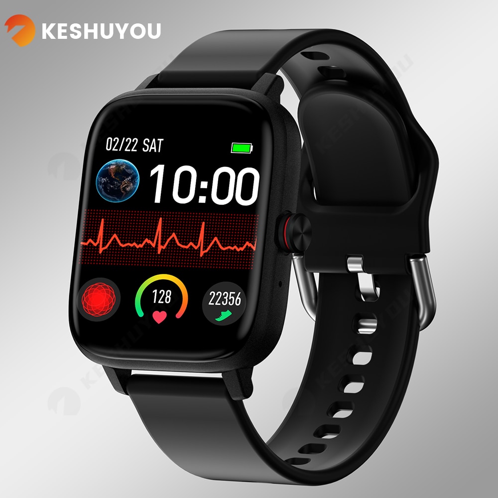 KESHUYOU Ʈ ġ   Smartwatch  ȭ 1.81 ü ġ   ð ȵ̵ iOS ȭ